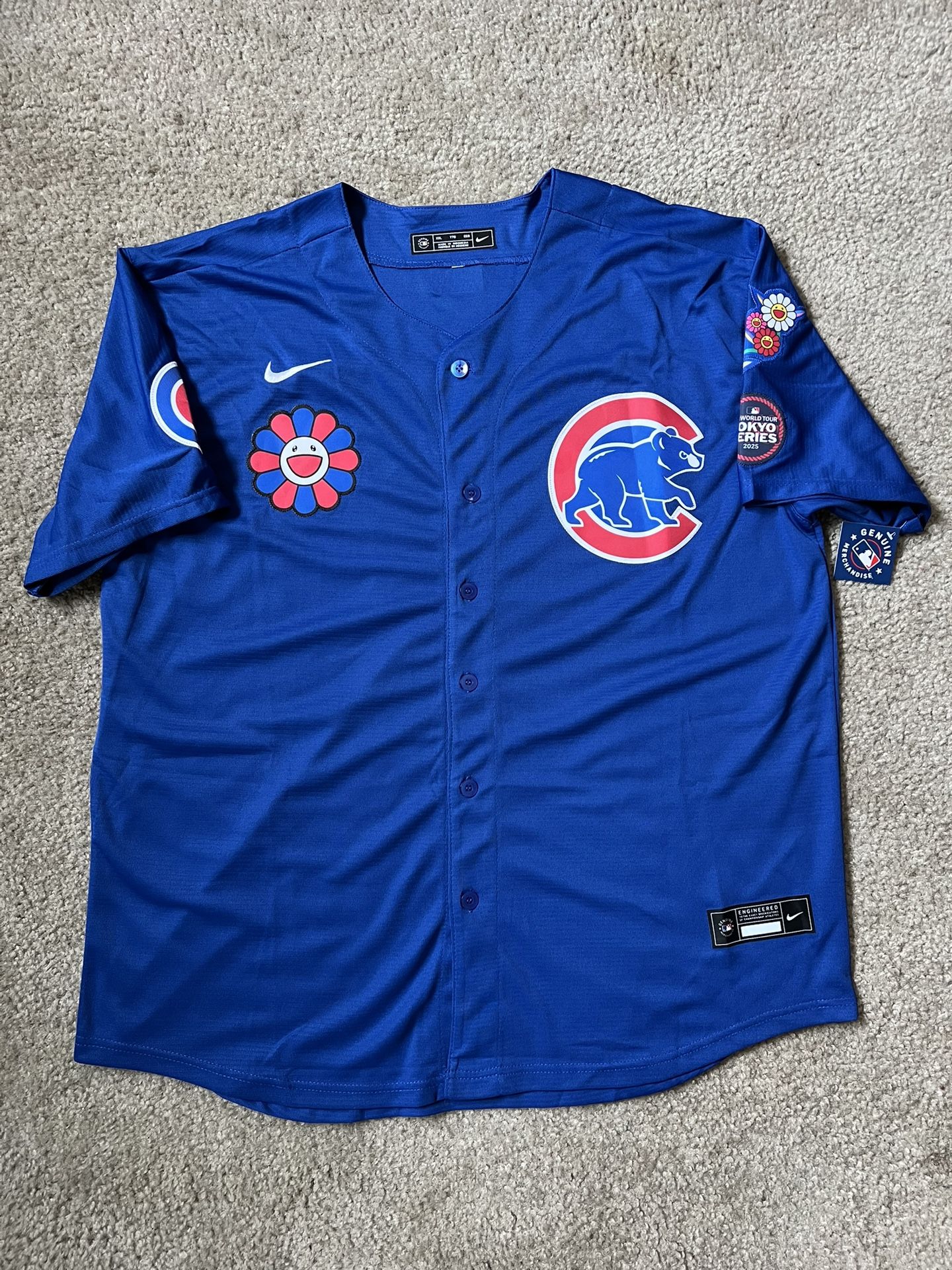 MENS CHICAGO CUBS JERSEY 2XL XXL 2X TOKYO SERIES SUZUKI