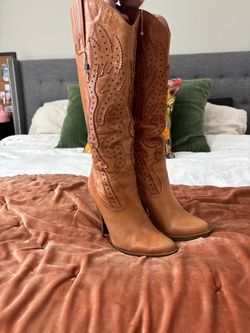 Jessica Simpson Abilene High Heel Cowgirl Boots Size 8B/38