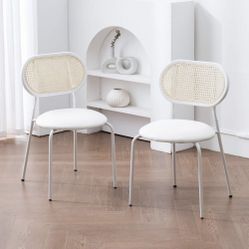 White Round Dining Chair (Set Of 2)