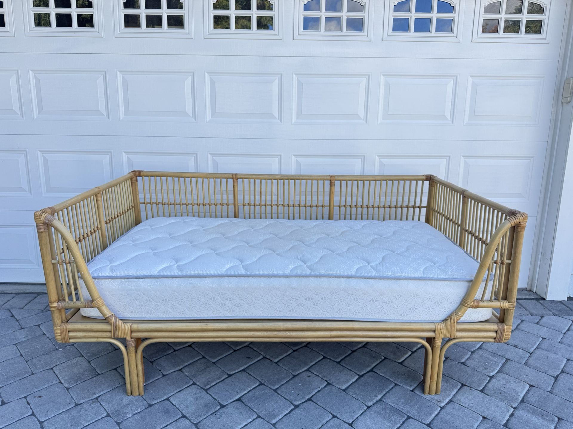 World Market Rattan Twin Day Bed And Mattress