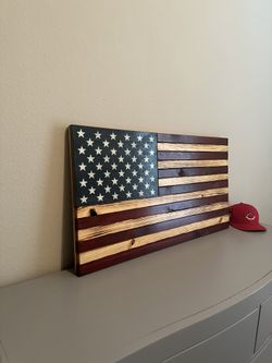Wood Distressed American Flag