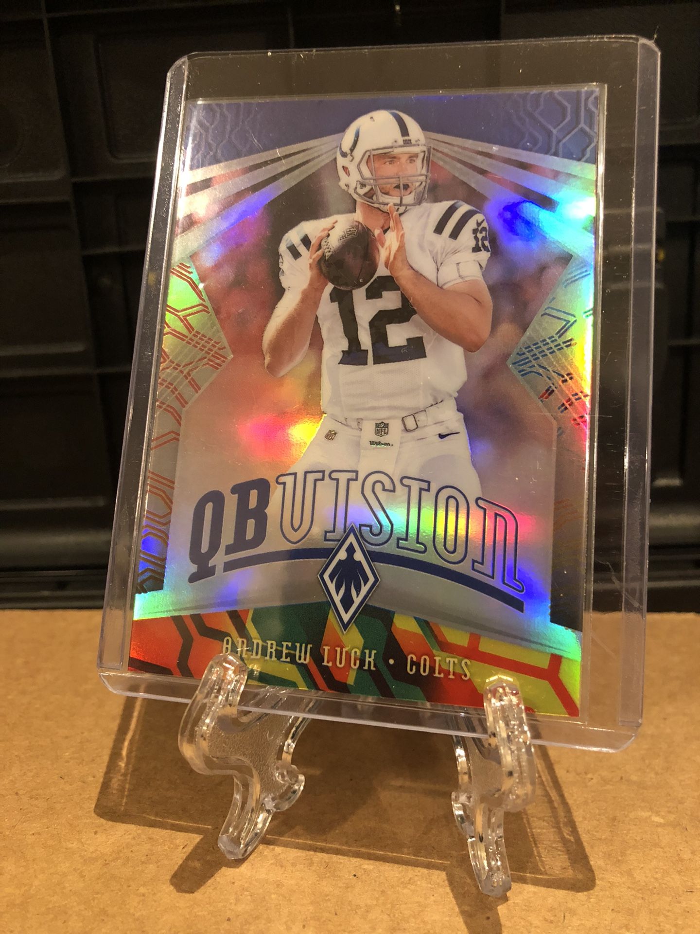 2018 Panini Phoenix QB Vision Color Burst #20 Andrew Luck