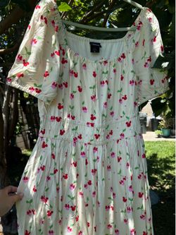 BoxLunch Minnie & Mickey dress cherries