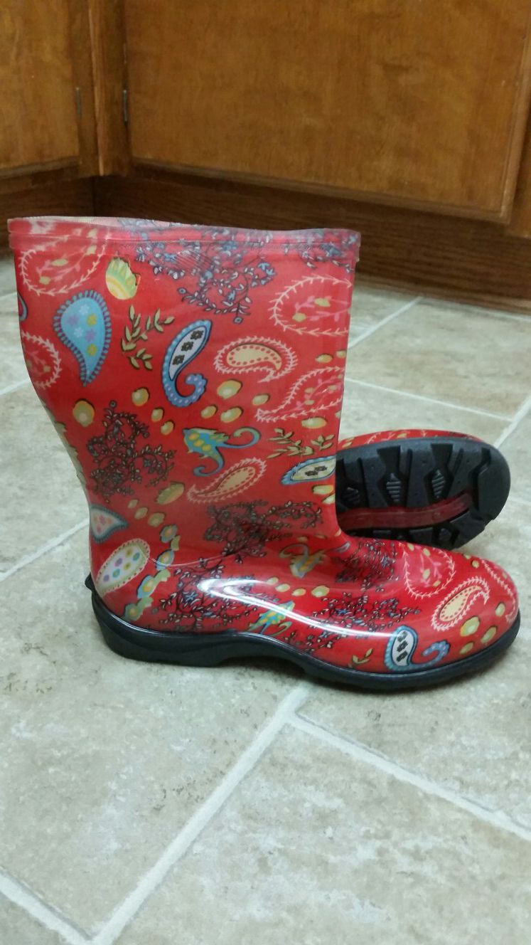 Woman Sloggers Rain And Garden Boots. Size 9