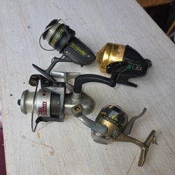 4 Fishing Reels 