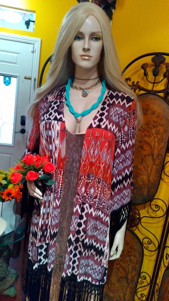 Boho Style Tunic With Tassels 