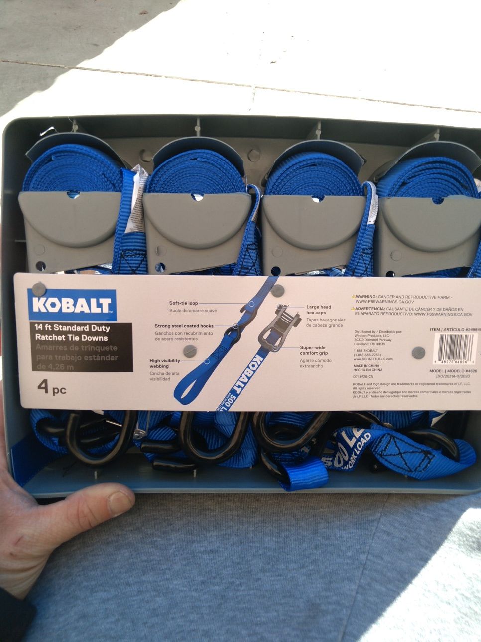 Kobalt 4pc. Tie Down Ratchet Set for Sale in Reno, NV OfferUp