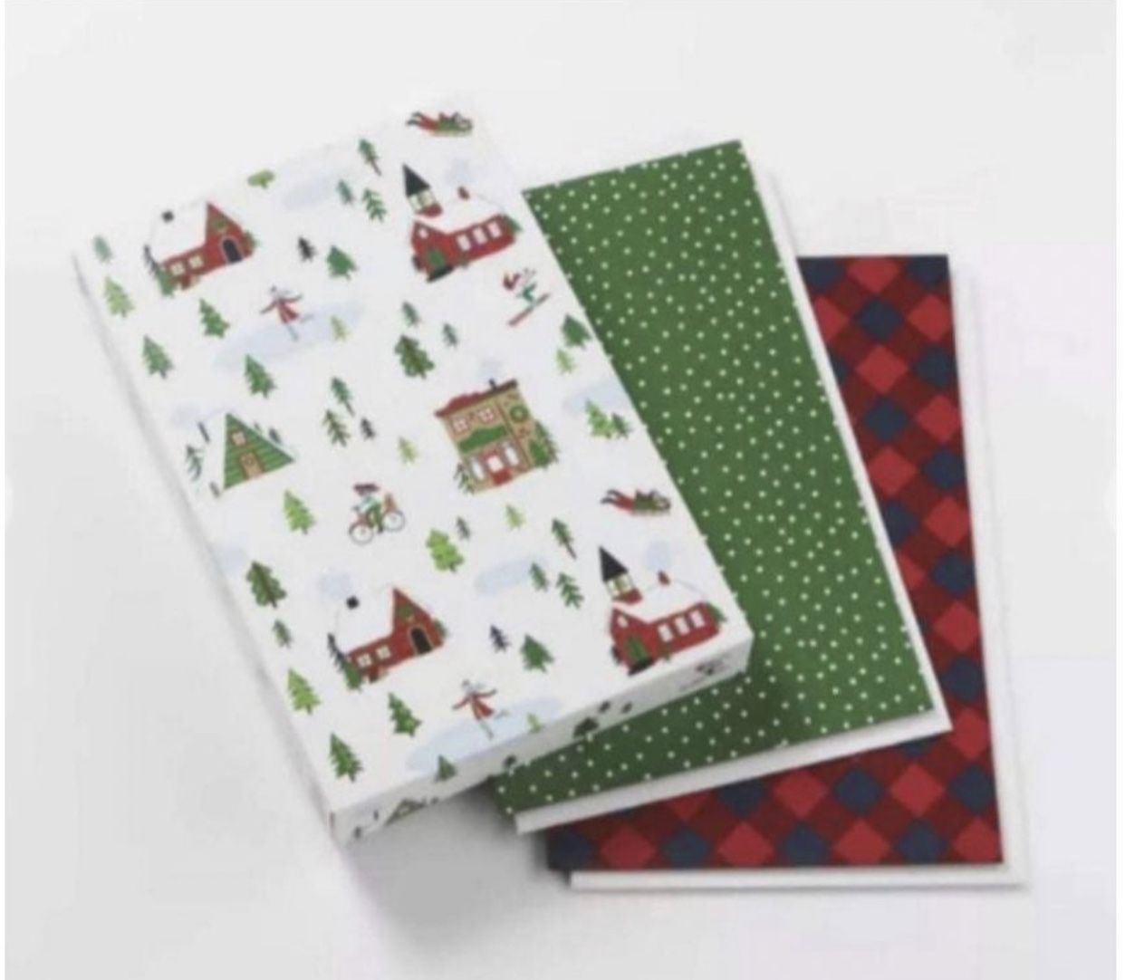 Wintery Scene Gift Boxes Lot of (27) 3 p
