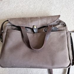 Filson briefcase bag - dk brown