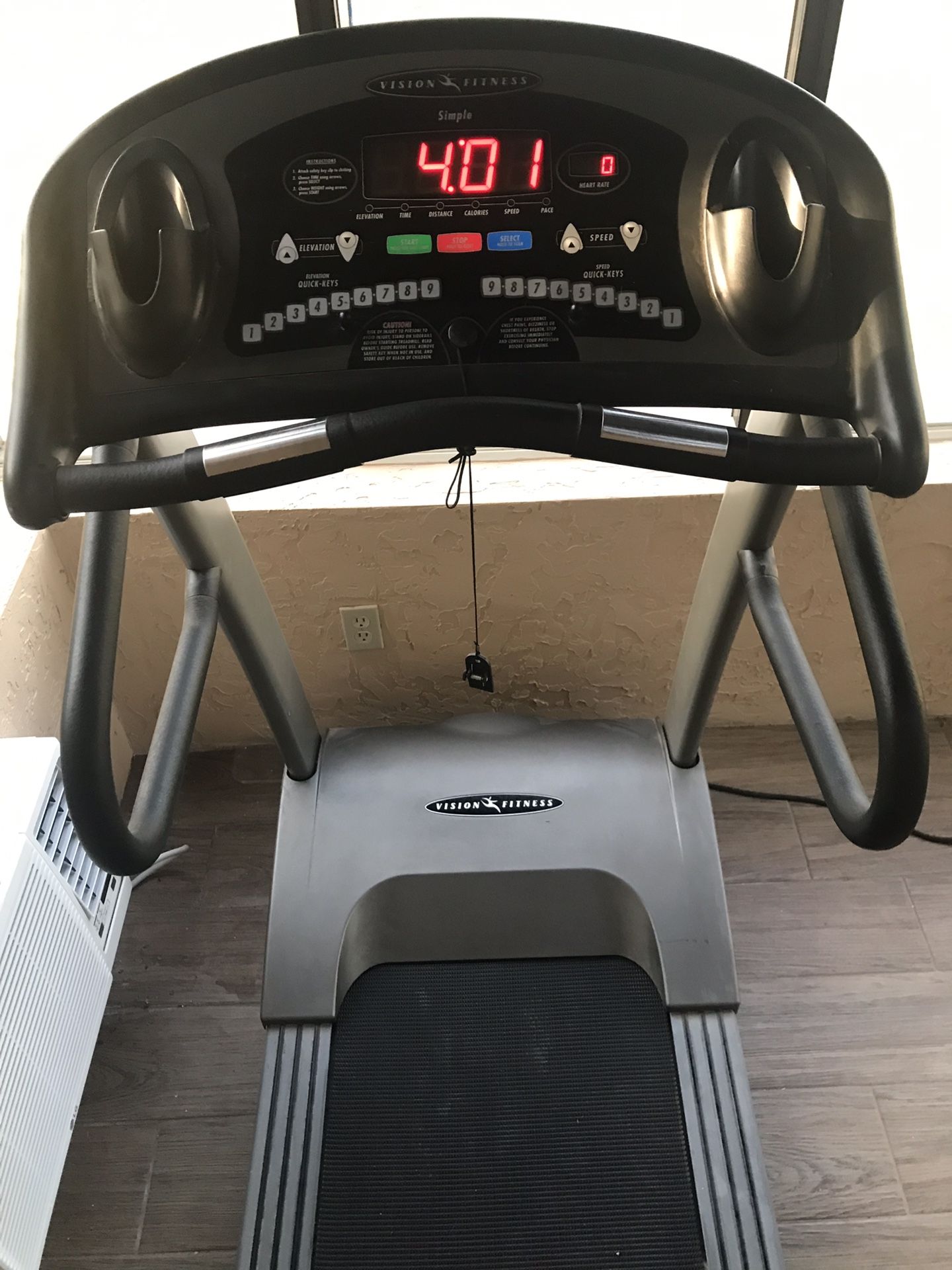 WORKOUT TREADMILL VISION FITNESS T9200 TREADMILL WORKOUT SYSTEM for