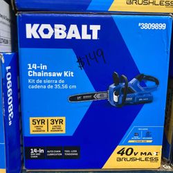 Kobalt 14in Chainsaw Kit