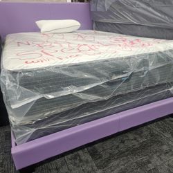 New Queen Size Beautyrest Pressure Smart Hybrid Queen Size Mattress Including Free Box Spring