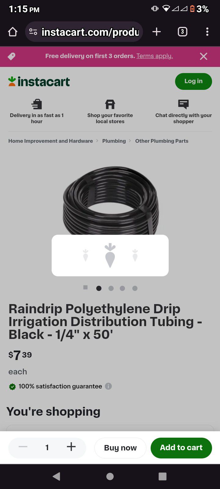 Raindrop Polyethylene Drip Irrigation Distribution Tubing