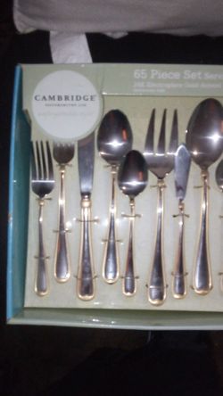 Cambridge 65 pc silverware