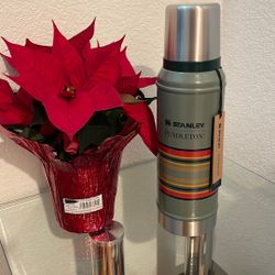 Stanley Pendleton 32 Oz Stainless Steel Thermos Hammer stone Green 