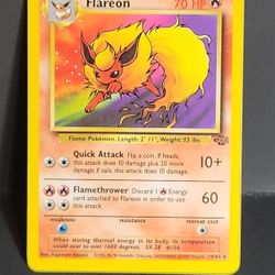 Flareon 19/64 Pokemon Card Jungle Set