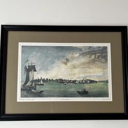 Taken on the spot june 1837 by h.a.norris. civil eng. museum glass wood frame art print 