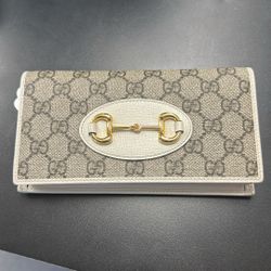 Gucci Horsebit GG Canvas Crossbody Wallet