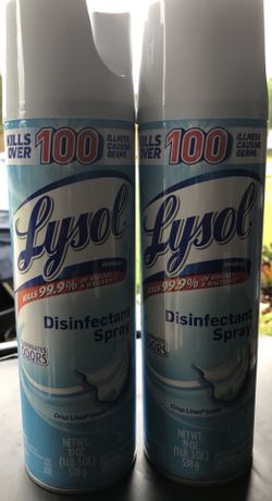 2 Lysol aerosol disinfectant spray—New