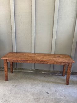 Wood bench