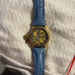 Invicta Large Face Gold Watch