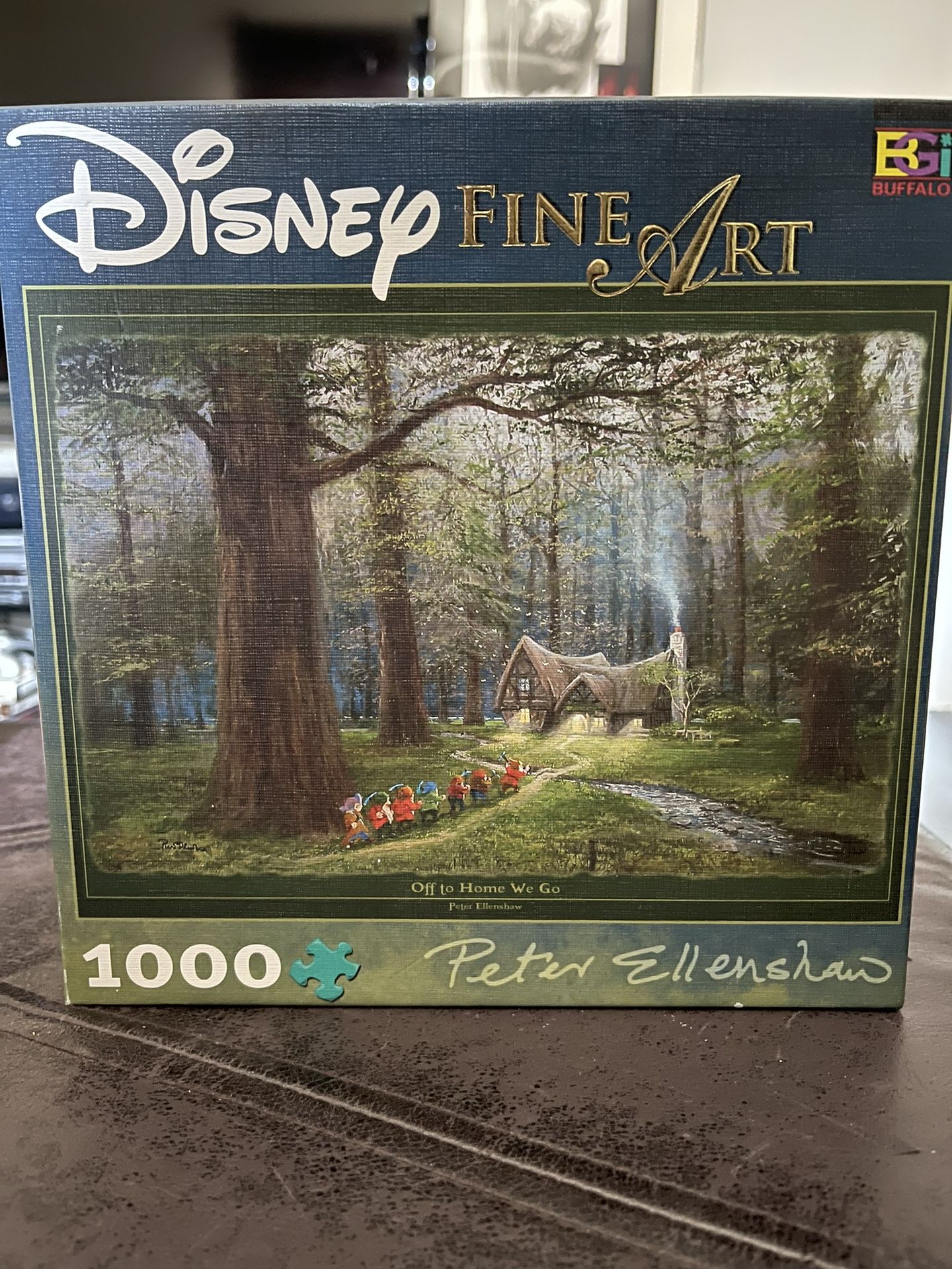 Disney Fine Art Peter Ellenshaw 1000 Pc Puzzle - Off To Home We Go. Used