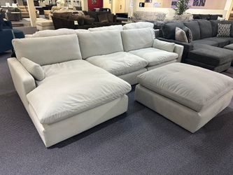 Cloud Sectional Couch Set Fast Delivery Military Discount Only $39 down payment 👉 Please ask Jon Green for a discount when you arrive!