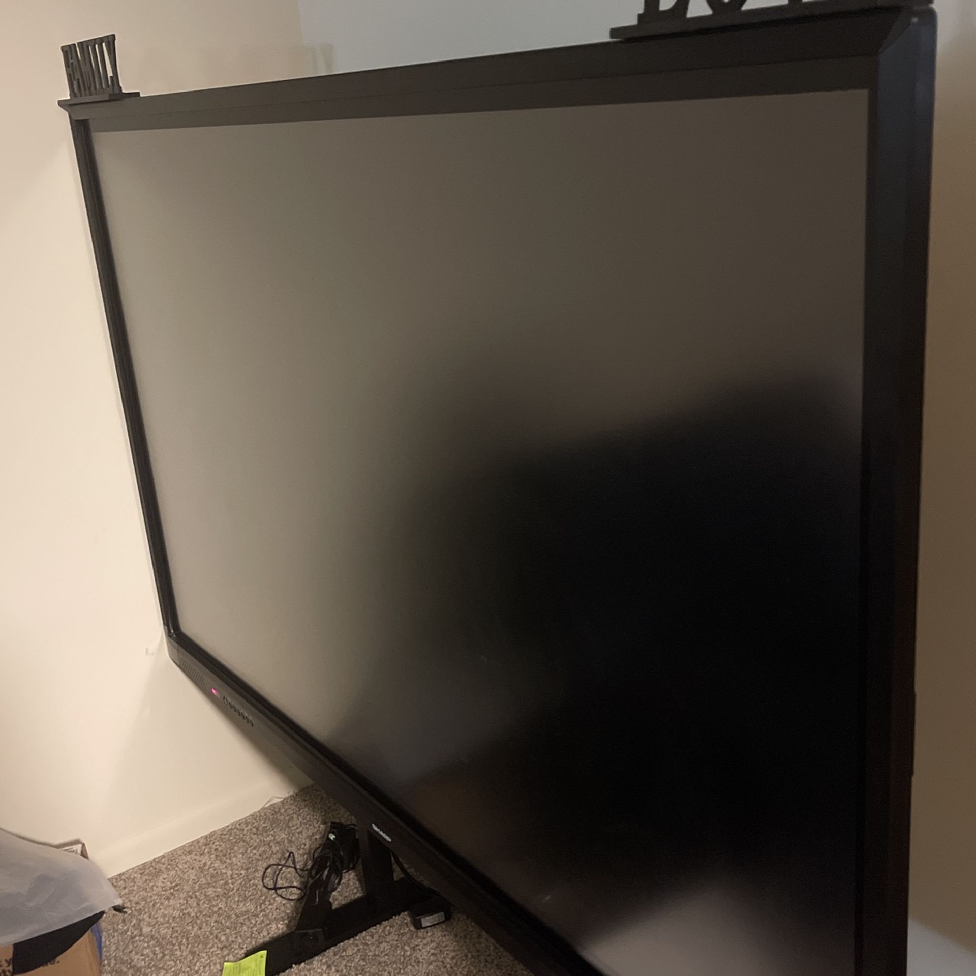85-Inch Monitor with Stand, Remote & Power Cables