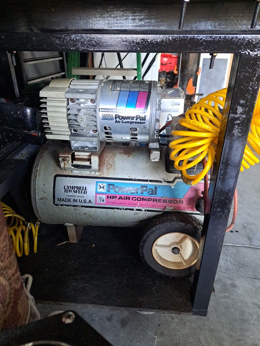 USED CAMPBELL HAUSFIELD POWER PAL AIR COMPRESSOR.