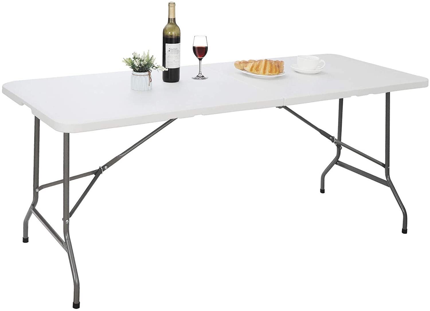 6ft Table, Plastic Folding Table