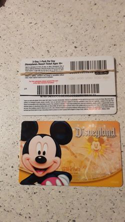 Disneyland ticket's