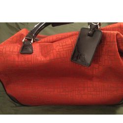 Diane Von Furstenberg Orange Overnight Vintage Bag