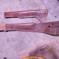Antique Leather Rifle Scabbard