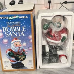 NIB 1995 Vintage Bubble Santa Kurt S. Adler Bubble Blower