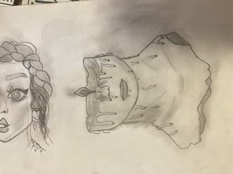 Custom Woman Candle Drawing