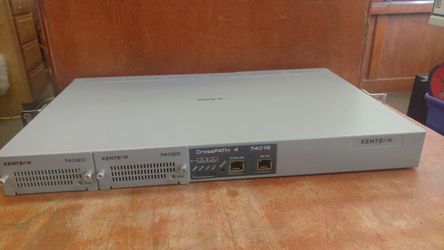 Kentrox crosspath 4 16-port T1 1RU+4 enet 74016 w/2×74020 power supply
