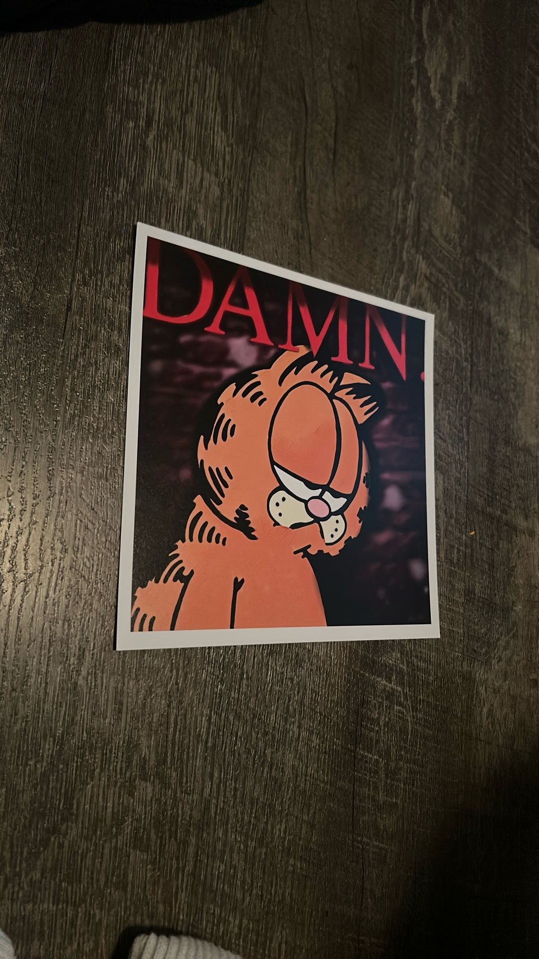 Matte Garfield DAMN Print