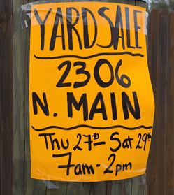 Yard Sale