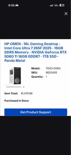 HP OMEN - 16L Gaming Desktop -