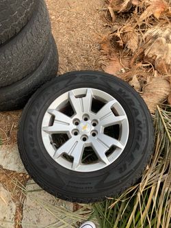 Stock Chevy Colorado rims with tires