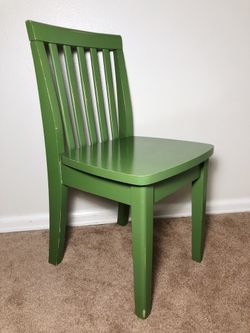 Nice Pottery Barn Kids Solid Wood Carolina Kelly Green Play Chair