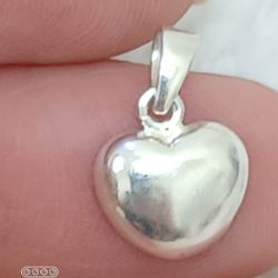 Vtg.sterling Silver HEART pendant