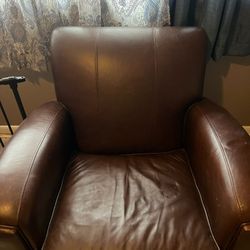 Genuine Leather Armchair 