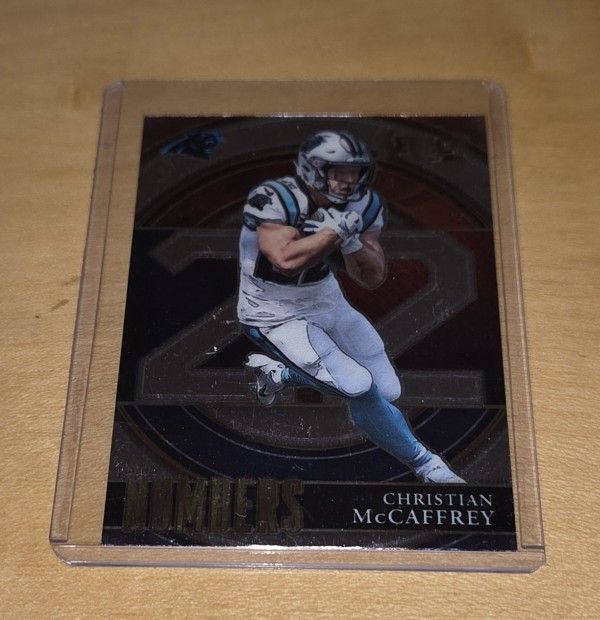 2021 Panini Select Numbers #SN-20 Christian McCaffrey Carolina Panthers 49ers