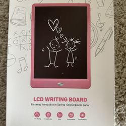 10 Inch LCD Writing Tablet for 3-8 Year Olds - Electronic Drawing Pad and Doodle Board as Educational Birthday Gifts for Girls and Boys (Pink)