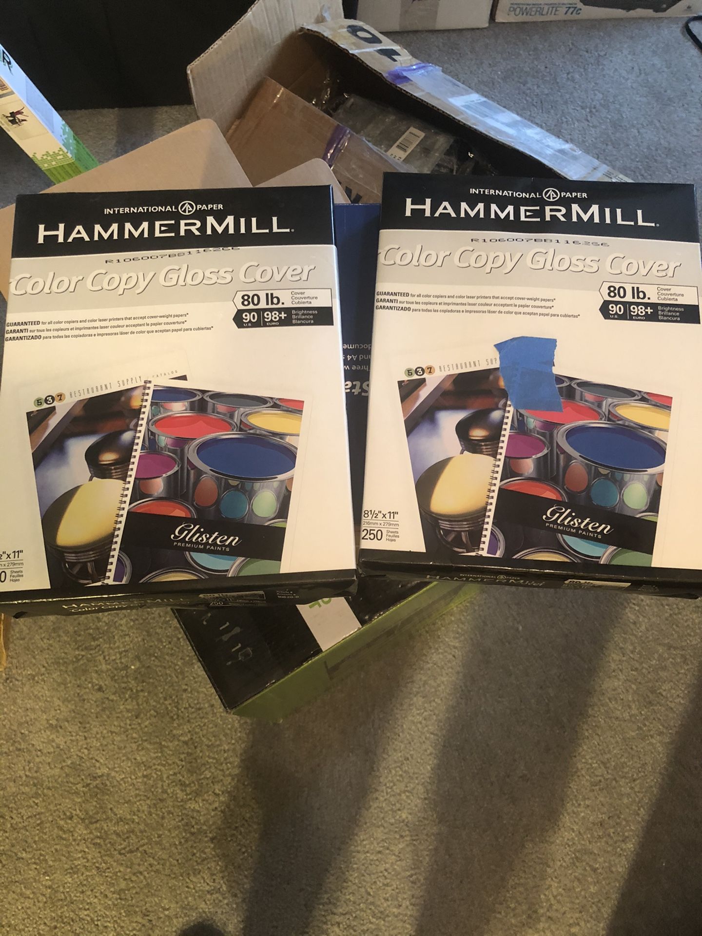 Color copy gloss cover