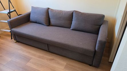 FRIHETEN
Sleeper sofa, Skiftebo dark gray