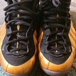Nike Foamposite Gold 