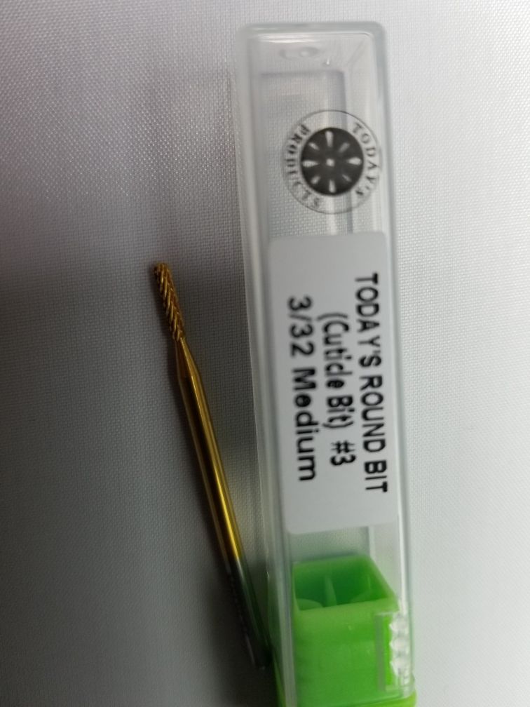Drill Bit. File Around The Cuticle clean