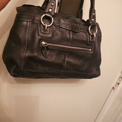 Blk Lthr Coach Vintage 